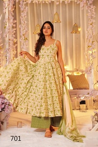 New Designer 3pcs Printed Salwar Kameez Set Top Bottom Pure Muslin Digital Print Casual Elegant Quick Dry All Seasons - Product Image 4