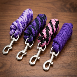 Cuerda de Nylon de Primera Calidad en Dos Tonos, Cómoda Cuerda para Caballos con Gancho de Seguridad de Latón Niquelado - Product Image 2