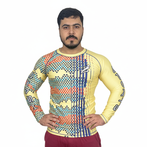 เสื้อแรชการ์ดผู้ชายแบบกำหนดเองราคาส่ง ป้องกันแสงแดด เสื้อรัดรูปแขนยาว - Product Image 4