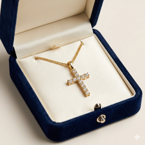 10K <b>Gold</b> Plated Wholesale Custom Jesus Cross <b>Pendants</b> Necklace Natural Brilliant Christian Religious Jewelry Fine <b>Pendants</b> Charm - Product Image 4