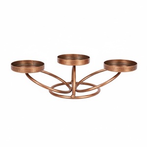 Elegant Spiral Design Iron Candle Stand <b>Decorative</b> <b>Rose</b> <b>Gold</b> Metal Tealight Candle Holder Stand For Wedding And Festive Gifting - Product Image 6