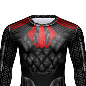 T-shirt de compression unisexe respirant et extensible pour MMA, sous-vêtement de sport, couche de base d'entraînement, performance OEM 100% - Product Image 1