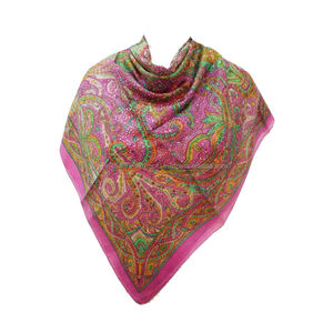 Bufandas de Seda de Lujo para Mujer, Chales Suaves y Ligeros con Estampado Floral, Elegantes Accesorios de Moda para el Cuello y los Hombros - Product Image 6