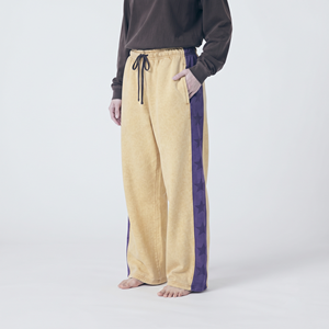 Pantalon de jogging ample pour femme, coupe oversize, en coton, avec imprimé étoiles délavé à l'acide et bande latérale, style streetwear personnalisé - Product Image 6