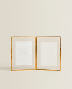 Modern Luxury Gold Metal Glass Picture Frame Standing Tabletop Photo Display Holder Elegant Minimalist Interior <b>Home</b> <b>Decor</b> - Product Image 5