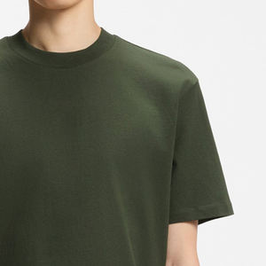 T-shirt homme en coton écologique, vêtement décontracté pour l'été tendance, t-shirt basique uni pour homme avec design de logo personnalisé - Product Image 4