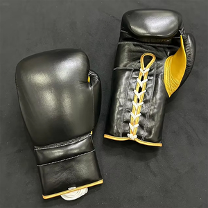 Guantes de Boxeo de Cuero Vacuno de Alta Calidad, Fabricados a Medida, para Entrenamiento con Saco de Boxeo, con Cordones - Product Image 5