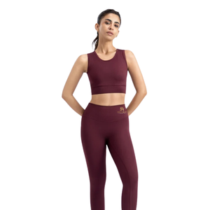 Conjunto de Yoga Personalizado para Mujer, Top Corto de Manga Larga, Leggings de Cintura Alta, Ropa Deportiva para Gimnasio, Fitness y Entrenamiento, Venta al Por Mayor - Product Image 1