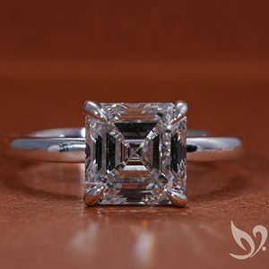 3.00 CT Asscher Cut Lab Grown Diamond Solitaire <b>Ring</b> in 18K Solid Gold | IGI Certified Wedding & Party Engagement Gift <b>Ring</b> - Product Image 1