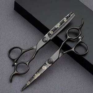 Tijeras Profesionales Azules para Adelgazar el Cabello, Afiladas, con 28 Dientes, Hoja de Acero Inoxidable, para Diestros, Mango Largo, Uso en Salón - Product Image 3