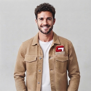 Best Selling <b>Men</b> <b>Denim</b> <b>Jacket</b> Stylish Cotton <b>Denim</b> Fashion Wear with Personalized Branding Factory Direct Manufacturing Support - Product Image 1