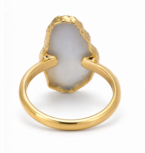 Anillo Bohemio Druzy de Plata con Engaste Vintage, Joyería de Declaración, Colgante Unisex para Fiesta H.A. Proveedor Confiable de Gemas al por Mayor - Product Image 2