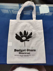 Eco Friendly Cotton Tote Bag Custom Logo Reusable Shopping Bag Long Handle Zipper Closure Heavy Duty Fabric - Product Image 6