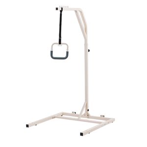 Dispositivo Assistivo: Barra Trapezoidale Autoportante Regolabile in Altezza per Mobilità a Letto, Capacità 300 Libbre con 2 Ruote - Product Image 1