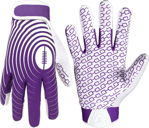 ถุงมือรับบอลอเมริกันฟุตบอล Pro Grip คุณภาพสูง ฝ่ามือเหนียวแน่น สีและโลโก้ปรับแต่งได้ น้ำหนักเบา - Product Image 1