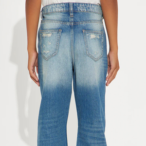 Pantalones Vaqueros de Corte Recto para Niños con Cierre de Cremallera y Botón Resistentes para Mayor Comodidad, Diseño de Alta Calidad con Logotipo Personalizado 2026 - Product Image 4