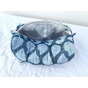 Bolsas de Cosméticos de Algodón con Estampado a Mano, Ligeras, para Viaje, Neceseres de Aseo, para Uso en Exteriores, Precio Mayorista de la India - Product Image 6