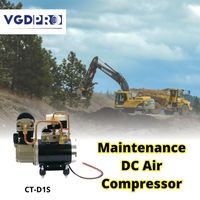 Compresseur d'air embarqué professionnel 12V CC, étanche, petit, puissant, robuste, sans huile, pour excavatrice et camion