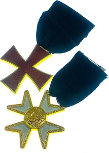 Knights Templar Masonic Knights of Malta Order RED CROSS Knight of Malta Breast Clasp Lobster Clasp Masonic Knights of Malta - Product Image 2