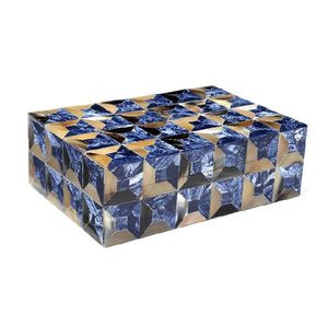 Designer Resin Inlay <b>Box</b> for Jewelry Display in Boutiques Handmade Storage Luxury Feel by Tradebyd - Product Image 1