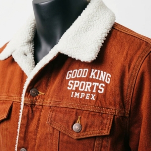 Men's Denim <b>Jacket</b> Regular Fit Turn-down Collar <b>Sherpa</b> <b>Lined</b> Winter Casual Style Denim <b>Sherpa</b> <b>Jacket</b> - Product Image 6