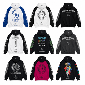 Sudadera con Capucha para Hombre, Estilo Urbano, Estampado Personalizado, Anti-Pilling, 100% Algodón, Mangas Raglán, Larga - Product Image 1