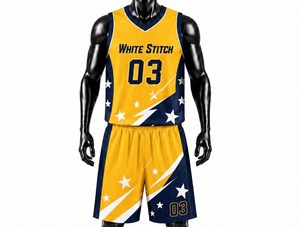 Shorts de basketball blancs pour femmes, sans manches, col rond, imprimé sublimé, séchage rapide, en Spandex/Nylon, coupe athlétique, respirant - Product Image 2