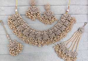 Elegant High Quality Brass Bridal Engagement Wedding Anniversary Party Gift Ethnic Fashion Rhodium Plated Zircon Jewelry <b>Set</b> - Product Image 1