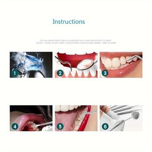 Kit de miroir buccal pour le nettoyage dentaire, outils d'hygiène buccale ergonomiques en acier inoxydable, nettoyeurs interdentaires, cure-dents par Dentavex - Product Image 3