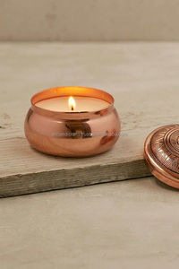 Plato para Velas de Cobre Puro, Resistente al Deslustre, Portavelas Flotante para Decoración Festiva y de Spa - Product Image 6