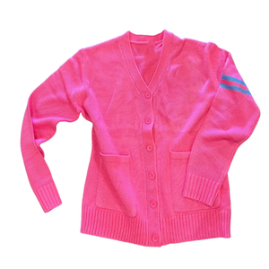 Top Quality Sorority Embroidered Women Cardigan Knitwear Breathable Durable Casual Button Down Sweater OEM Custom Wholesale - Product Image 1