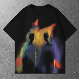 เสื้อยืดสตรีทแวร์พิมพ์ลายตามสั่ง หนัก 300 กรัม ผ้าฝ้าย 100% ทรงโอเวอร์ไซส์ ทรงบ็อกซี่ พิมพ์ลายกราฟิกด้วยเทคนิค DTG ล้างสีแบบแอซิดวอช ลายการ์ตูน - Product Image 1