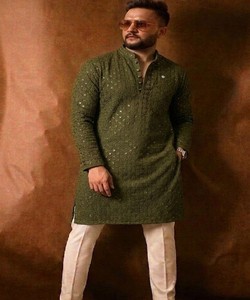 Men's Rayon Kurta <b>Pyjama</b> Set Thread Sequence Work Traditional Ethnic Wear Wedding Party Outfit SWASTIK-DREAM <b>STAR</b> 85471 - Product Image 1