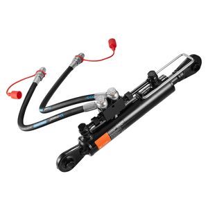 Cilindro Idraulico Cat.1 1 Top Link 8 1/4\"-26 3/8\" con 2 Tubi e Valvola di Non Ritorno G3/8\" - Product Image 6