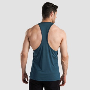 Camisetas Deportivas Personalizadas de Poliéster/Algodón para Hombre, Talla Grande, para Gimnasio, Entrenamiento Muscular, Secado Rápido, Transpirables, sin Mangas - Product Image 6
