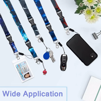 Lanière promotionnelle pour cartes d'employé, porte-clés en nylon brodé, pour moto et voiture, accessoires automobiles