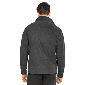 Veste polaire légère coupe-vent éco-responsable à col montant pour homme, personnalisable avec logo frontal - Fabricant OEM de marques privées - Product Image 5