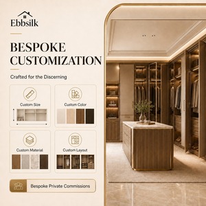 Système de dressing modulaire moderne de luxe sur mesure, grande capacité de rangement pour villa, suite principale, dressing - Product Image 5