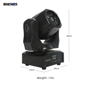 ไฟหัวเคลื่อนที่ SHEHDS 6x15W RGBW Beam พร้อมเลเซอร์ 6 ดวงแบบ Bee Eyes สำหรับดีเจ - Product Image 4