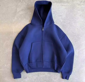 Conjunto de Sudadera con Capucha Gris Unisex, Estilo Casual, Holgado, Color Sólido, Chándal de Algodón con Bolsillos Laterales, Ropa de Otoño - Product Image 6