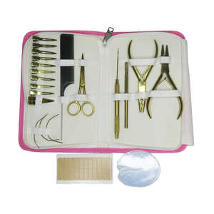 Kit de Herramientas de Alta Calidad para Extensiones de Cabello de Acero Inoxidable, Accesorios Personalizados que Incluyen Clips Pequeños y Grandes - Product Image 2