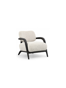 Fauteuil moderne de style mid-century avec revêtement en tissu, structure en bois, assise moelleuse pour salon, mobilier de maison, écologique - Product Image 2
