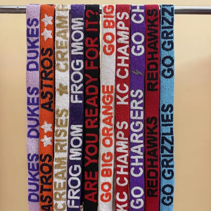 High Quality Fashion Team Chant <b>Straps</b> Football Fan Accessories Customized Size & Logo Beaded Purse <b>Straps</b> for College Sports - Product Image 1