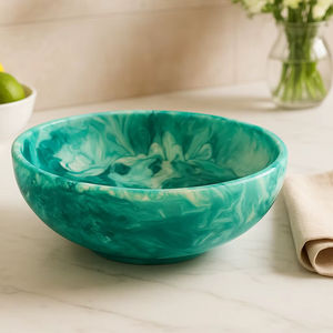 Tazón de resina epoxi refinada para accesorios de mesa de comedor de primera calidad que ofrece un aspecto moderno y sofisticado - Product Image 1