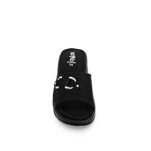 Zapatilla formal negra PU0155 Chanclas Zapatillas - Product Image 1