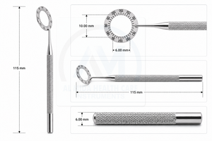 Marcador corneal de acero inoxidable, instrumentos quirúrgicos oftálmicos, anillos de calibración de grados Mendez, herramientas de cirugía ORL - Product Image 4