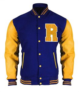 Wholesale Cheapest Price Varisty <b>Jacket</b> for <b>Men</b> and Long Sleeve Plain Dyed Quick Dry Varisty <b>Jackets</b> For Classic Design - Product Image 3