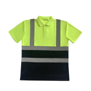 Camiseta Reflectante de Alta Visibilidad de Secado Rápido con Logotipo Personalizado, Camiseta Polo de Seguridad Reflectante para Trabajo en Construcción - Product Image 1