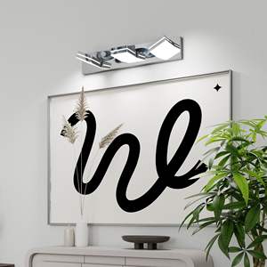 Modern <b>Chrome</b> LED Bathroom Vanity <b>Light</b> Sleek Minimalist 3-<b>Lights</b> <b>Wall</b> Sconce Energy-Efficient Easy Install - Product Image 2