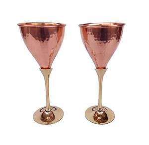 Copa de Vino Elegante con Diseño Dorado, Copa de Vino Tinto de Metal, Copa de Martini de Tallo Largo para Accesorios de Bar - Product Image 5